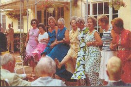 Ladies Dance Line at Event - 1970's